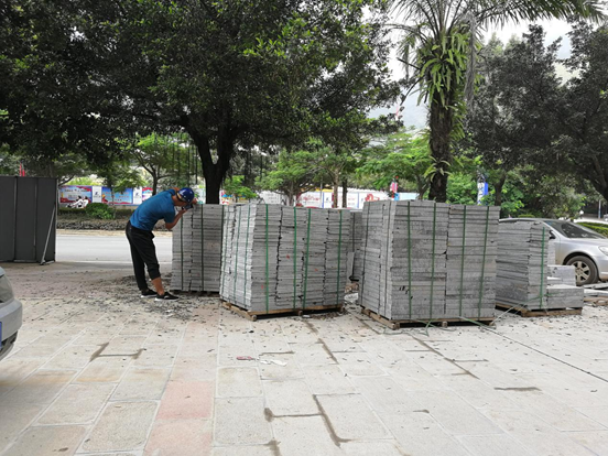 瀘水市賴茂新區(qū)市政道路景觀提升改造建設(shè)項(xiàng)目施工情況