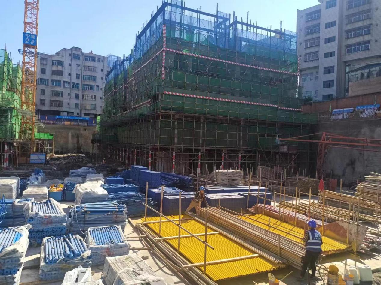 安寧市官廂街更新改造工程項(xiàng)目（南地塊）11月工程進(jìn)度